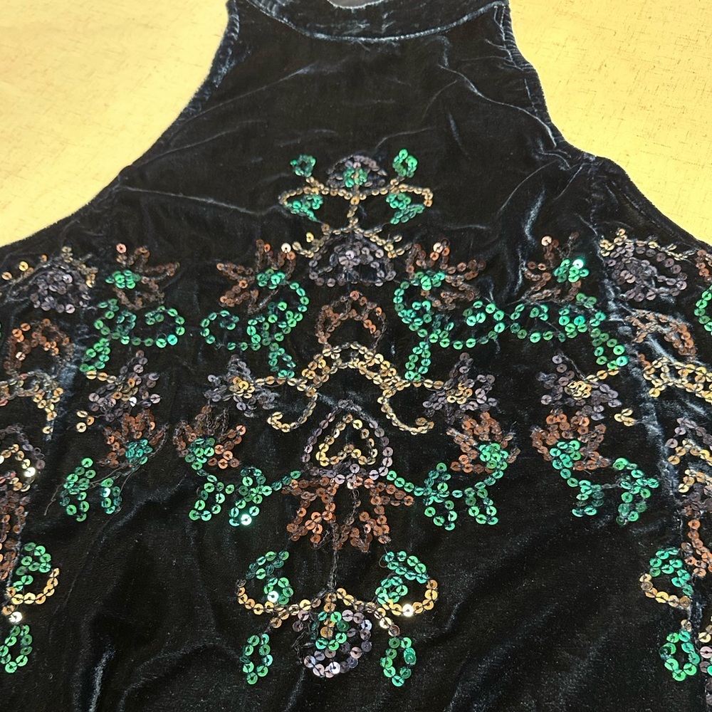 Free People Navy Mini Dress - Picture 9 of 13
